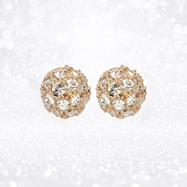 HAPPINESS CRYSTAL STUD EARRINGS