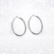 Afbeelding in Gallery-weergave laden, CRYSTAL HOOP EARRINGS