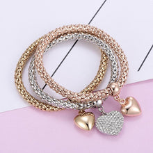 Afbeelding in Gallery-weergave laden, KRYSTAL &amp; SOLID CHARM BRACELET