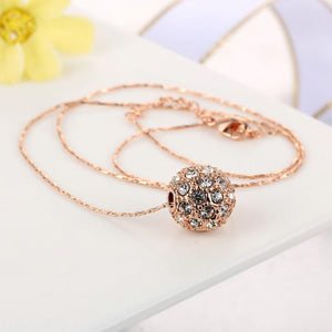 HAPPINESS CRYSTAL BALL NECKLACE