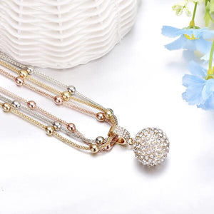 CRYSTAL BALL NECKLACE