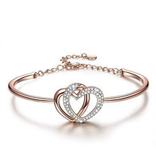 Afbeelding in Gallery-weergave laden, TWIN HEART BRACELET