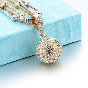 CRYSTAL BALL NECKLACE