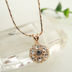 HAPPINESS CRYSTAL BALL NECKLACE