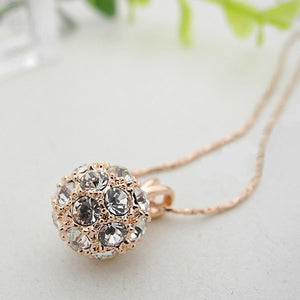 HAPPINESS CRYSTAL BALL NECKLACE